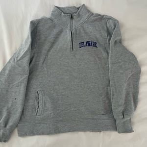 delaware college quarter zip sweatshirt